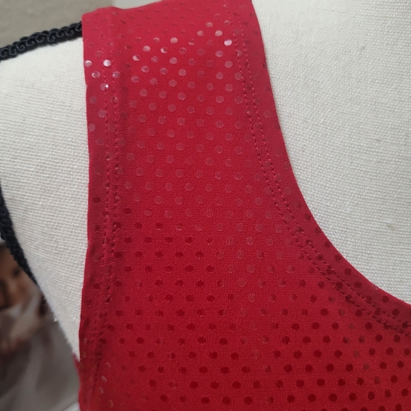 4/$25 Susan Graver Red Tank Blouse NWOT - Picture 5 of 7